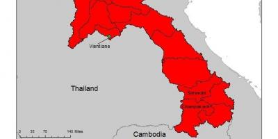 Peta dari laos malaria 
