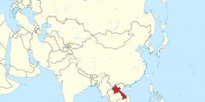 Peta dari laos asia