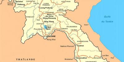Peta rinci dari laos