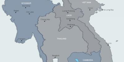 Peta dari utara laos